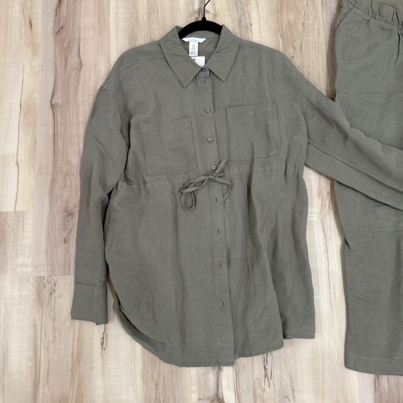 H&M Maternity Linen Set Size Small NWT - Picture 5 of 11